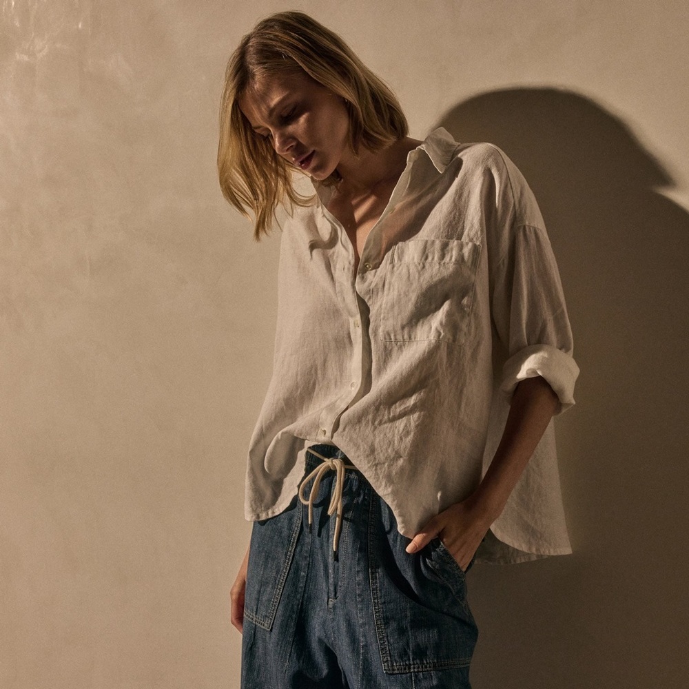 James Perse linen oversized shirt